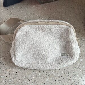 Lole Cream Textured Crossbody Bag